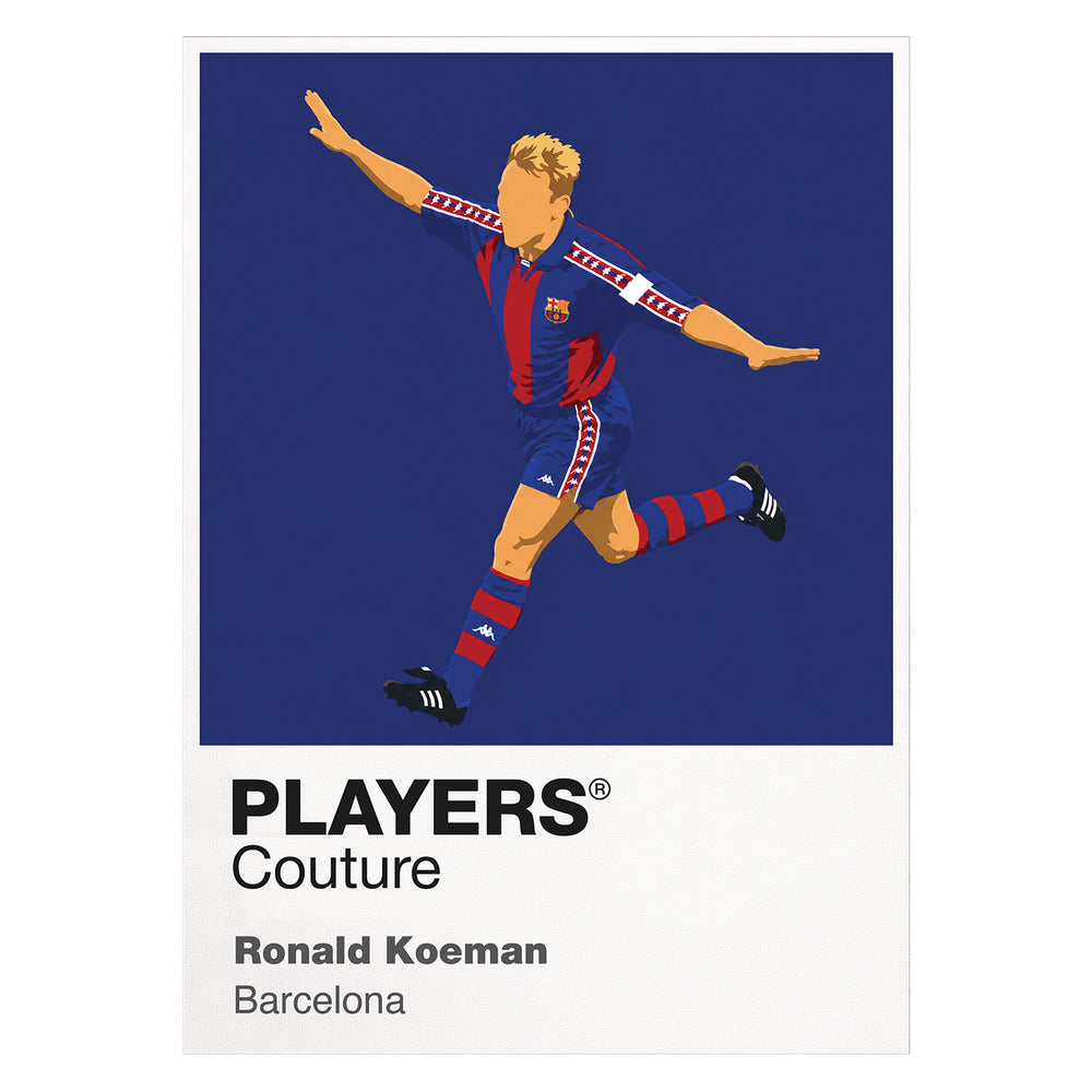Ronald Koeman Barcelona Icon Frame — White