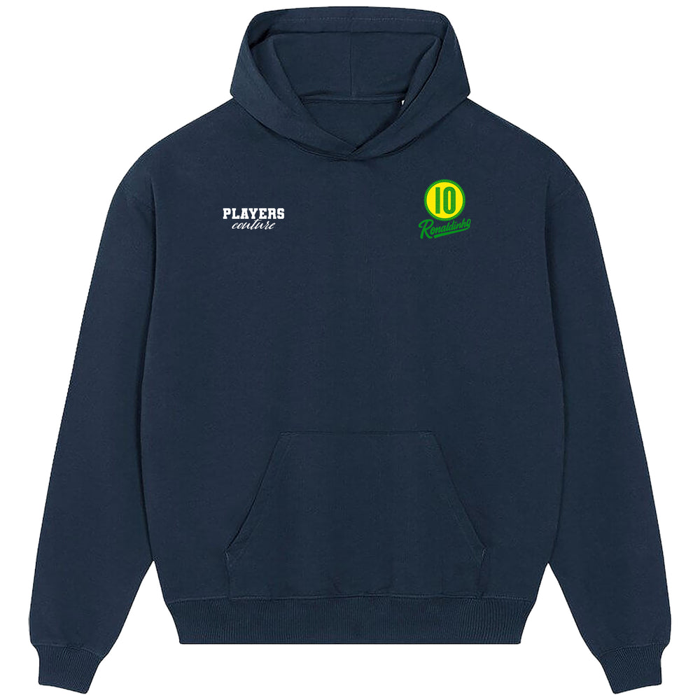 Ronaldinho 10 Logo Players Couture Men's Casual Hoodie Navy