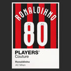 Ronaldinho AC Milan black Icon Frame artwork detail