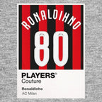 Ronaldinho AC Milan grey Icon Frame artwork detail
