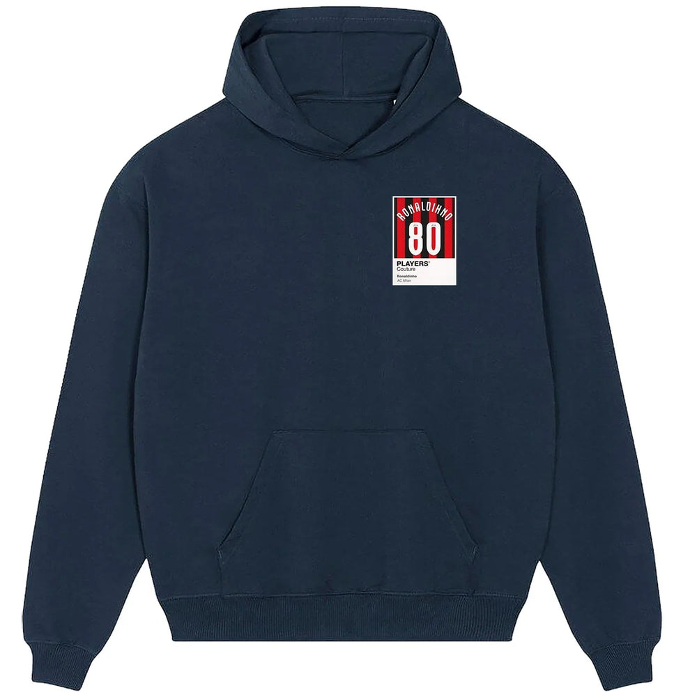 Ronaldinho AC Milan Icon Frame Men's Hoodie – navy