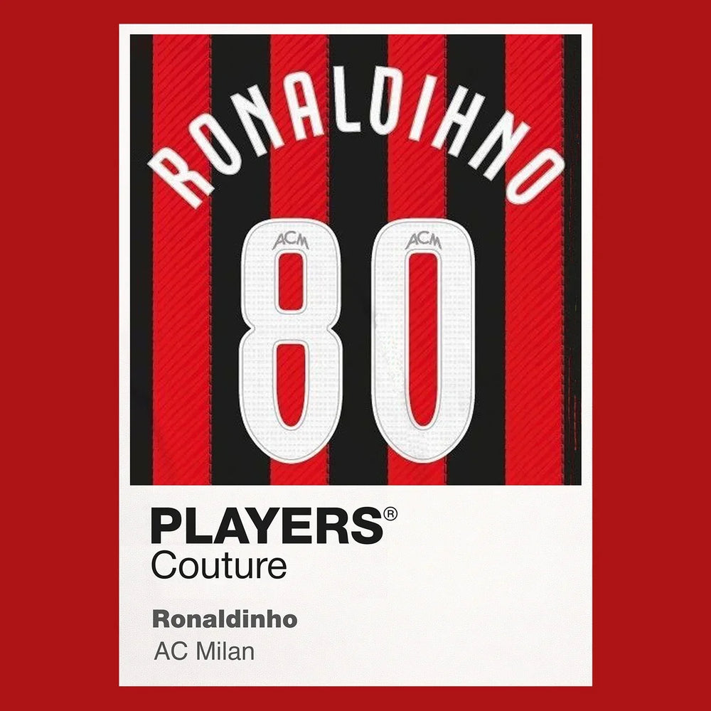 Ronaldinho 80 Football Shirt Frame Men's Hoodie – red close-up detail shot of the Ronaldinho 80 Football Players Couture