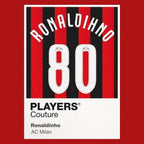 Ronaldinho AC Milan red Icon Frame artwork detail