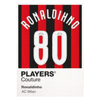 Ronaldinho 80 Football Shirt Frame Men's Hoodie – white close-up detail shot of the Ronaldinho 80 Football Players Couture