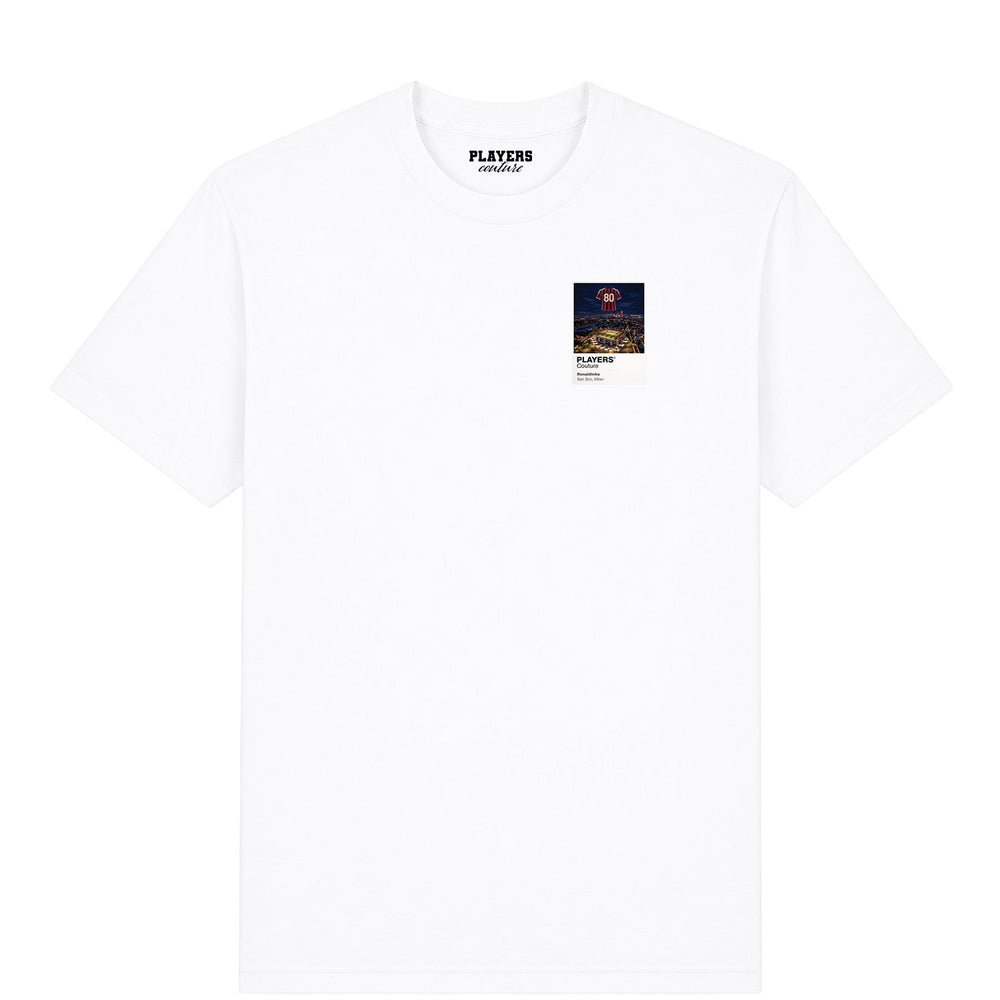 Ronaldinho AC Milan Icons in Lights Frame Men's T-Shirt in White