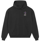 Ronaldinho Barcelona Icon Frame Men's Hoodie in Black - Players Couture Fan Fashion