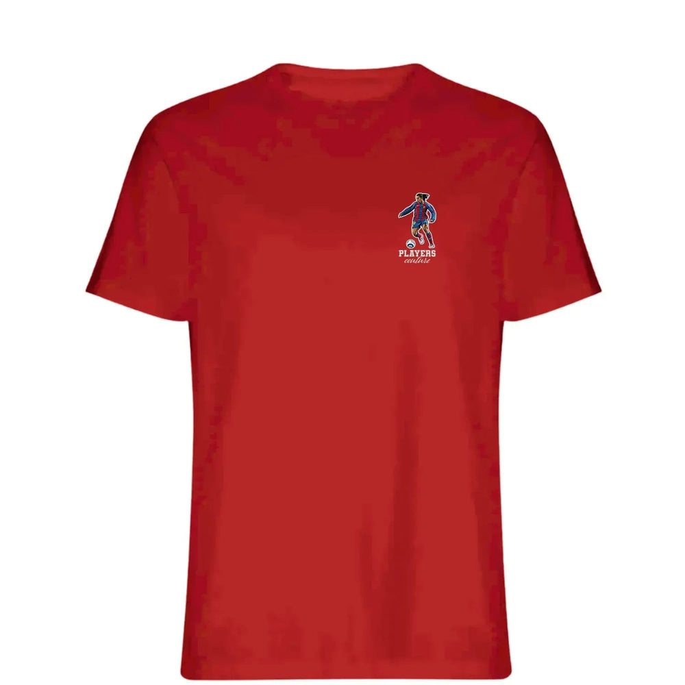 Ronaldinho Barcelona Icon Frame Men's T-Shirt in Red - Players Couture Streetwear