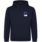 Ronaldinho Barcelona Icon Frame Men's Hoodie — Navy