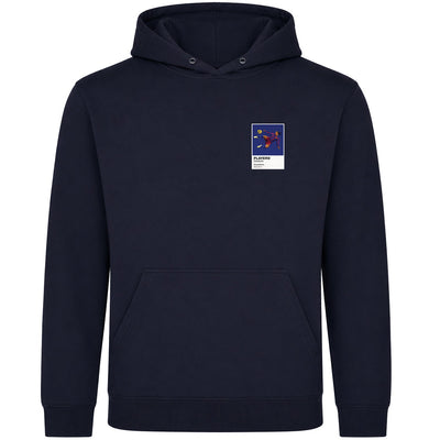 Ronaldinho Barcelona Icon Frame Men's Hoodie — Navy