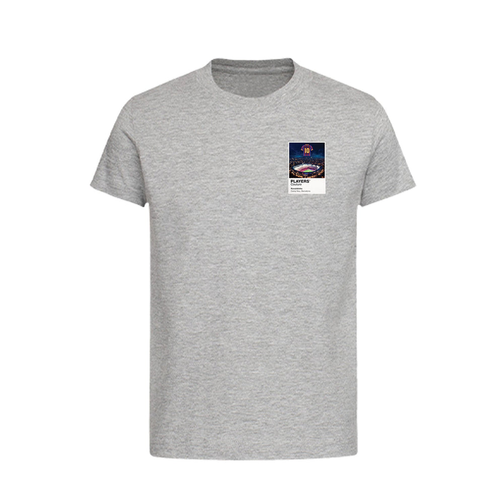 Ronaldinho Barcelona Icons in Lights Frame Kids T-Shirt in Gray