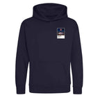 Ronaldinho Barcelona Icons in Lights Frame Kids Hoodie in Navy