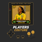 Ronaldinho 1P 8-Bit hoodie retro gaming design by Players Couture