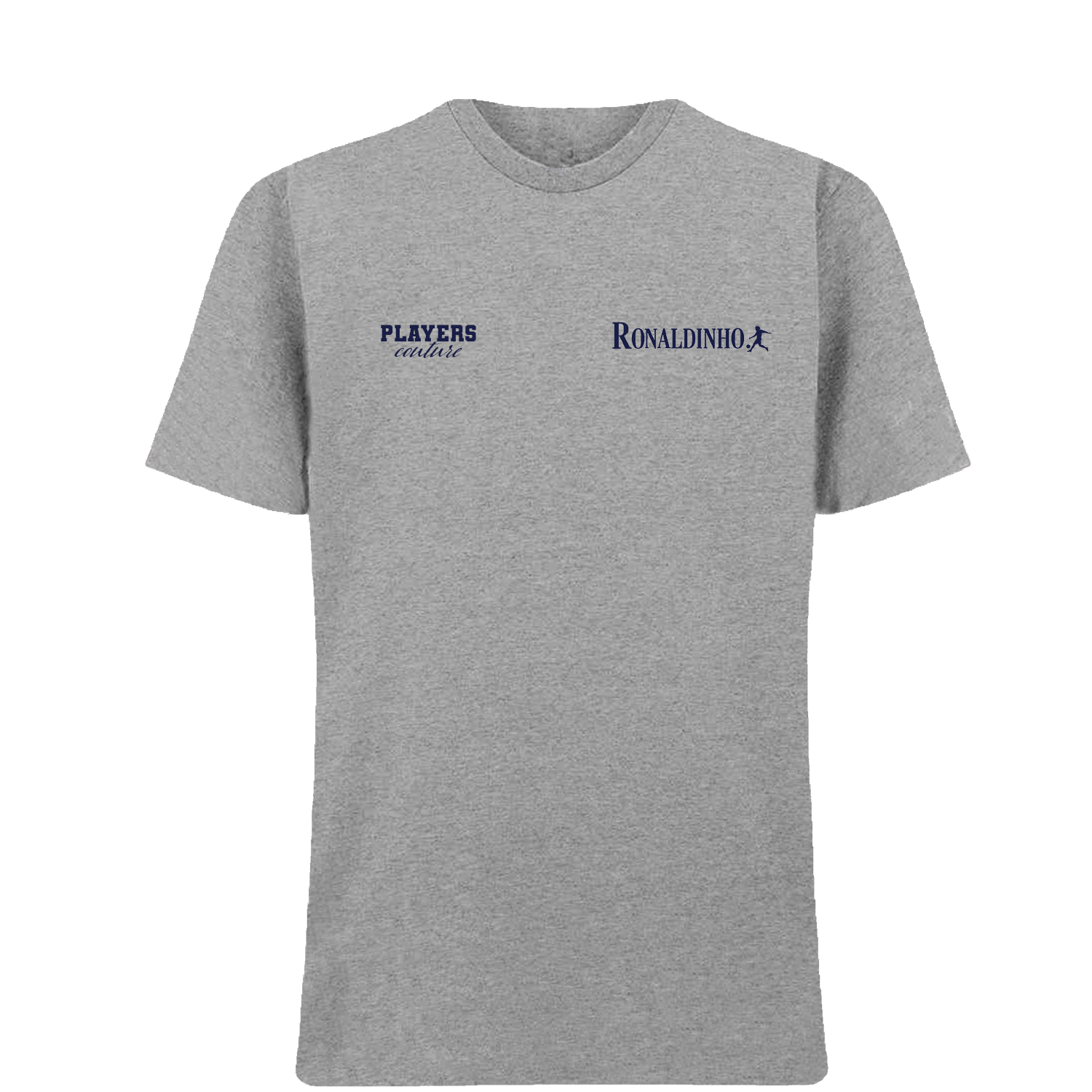 Ronaldinho Logo Players Couture Mens T-Shirt Gray