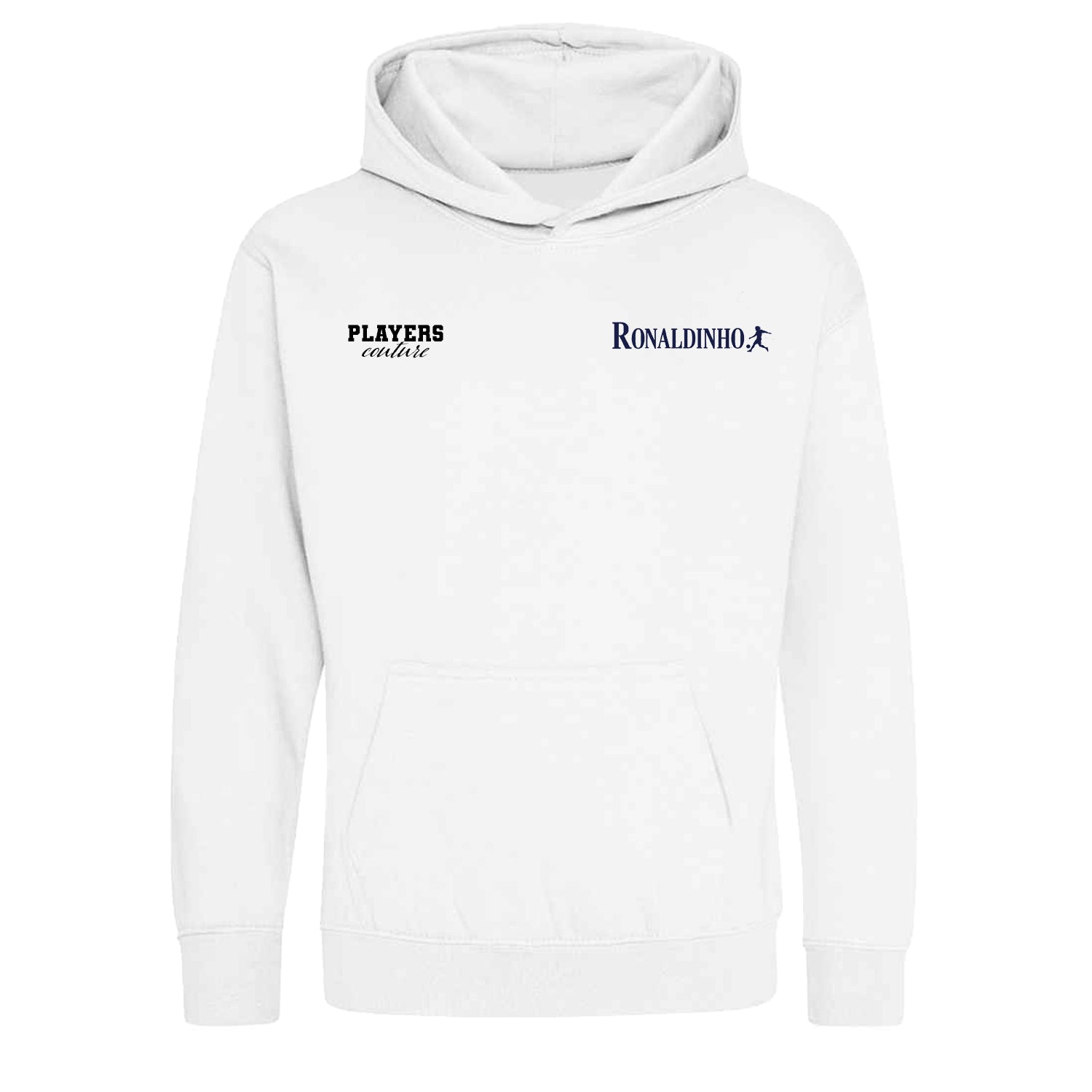 Ronaldinho Logo Players Couture Kids Hoodie White