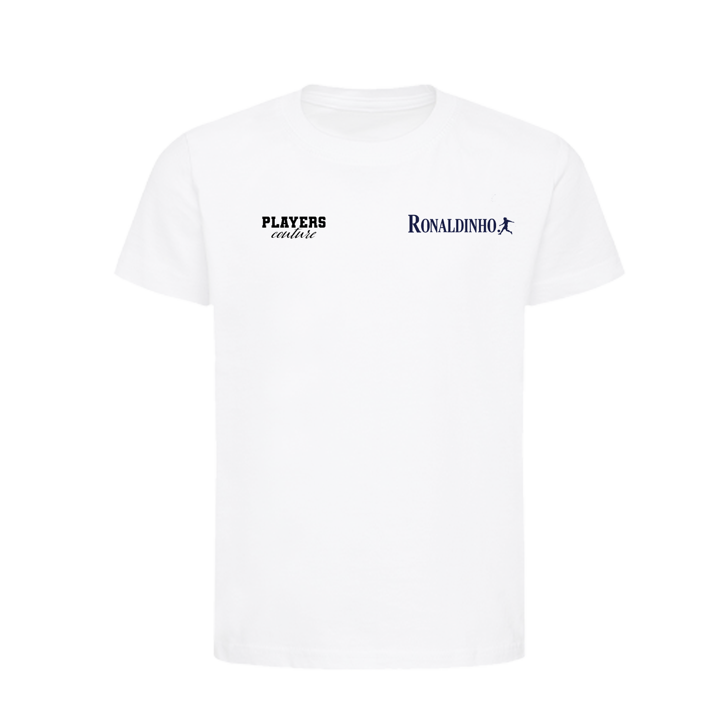 Ronaldinho Logo Players Couture Kids T-Shirt White