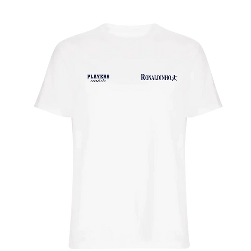 Ronaldinho t-shirt – white men's t-shirt featuring the Ronaldinho Players Couture logo