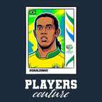 Ronaldinho World Cup Sticker Kids Hoodie – ronaldinho navy Players Couture design