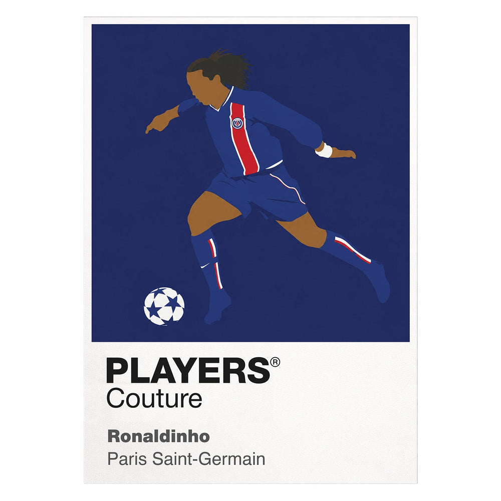Ronaldinho PSG Icon Frame — White