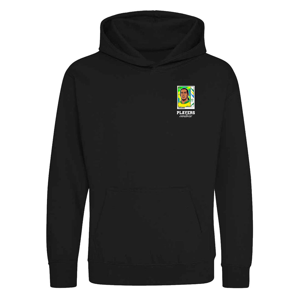 Ronaldinho World Cup Sticker Kids Hoodie – ronaldinho sticker kids black hoodie Players Couture design