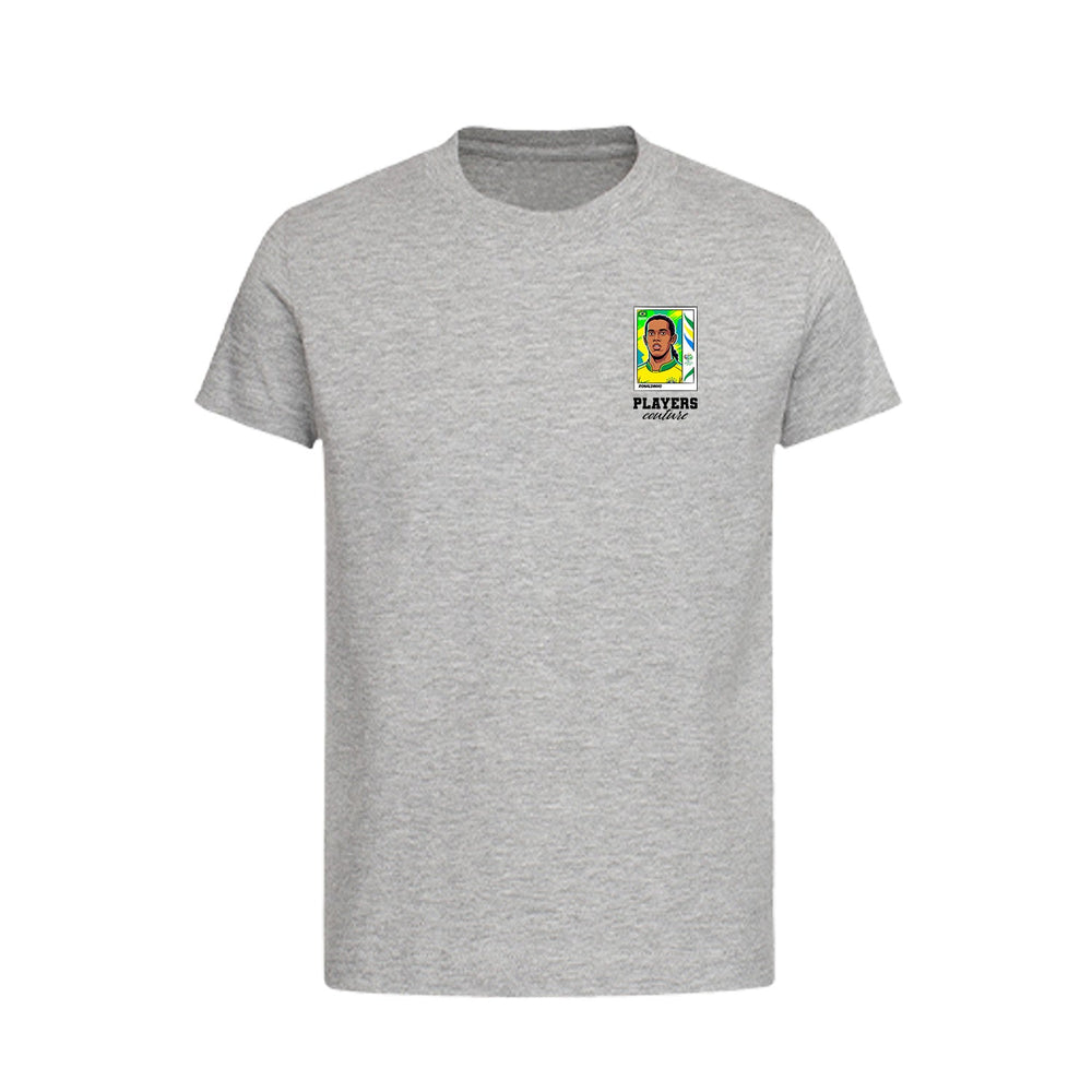 Ronaldinho World Cup Sticker Kids T-Shirt – ronaldinho sticker kids grey tshirt Players Couture design