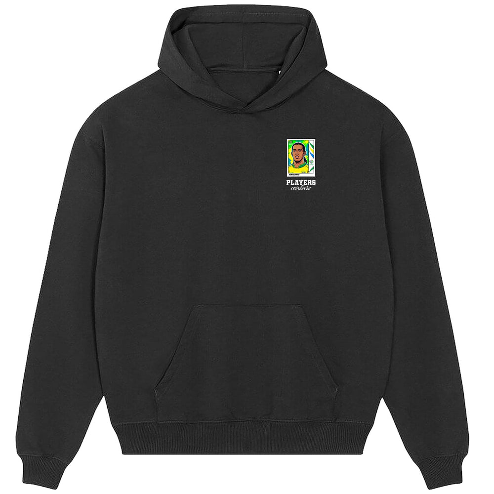Ronaldinho World Cup Sticker Men's Hoodie – ronaldinho sticker mens black hoodie Players Couture design