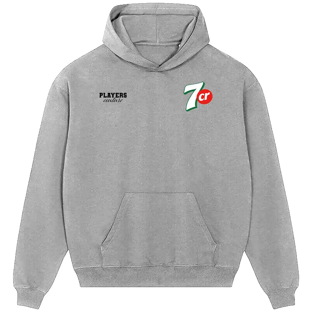 Ronaldo 7 CR Logo Players Couture Men's Casual Hoodie - Gray / S | Al-Nassr, Fashion Collection, Football, Hoodies, Juventus, Manchester United, Men's, Portugal, Real Madrid, Sporting CP, Volume 1