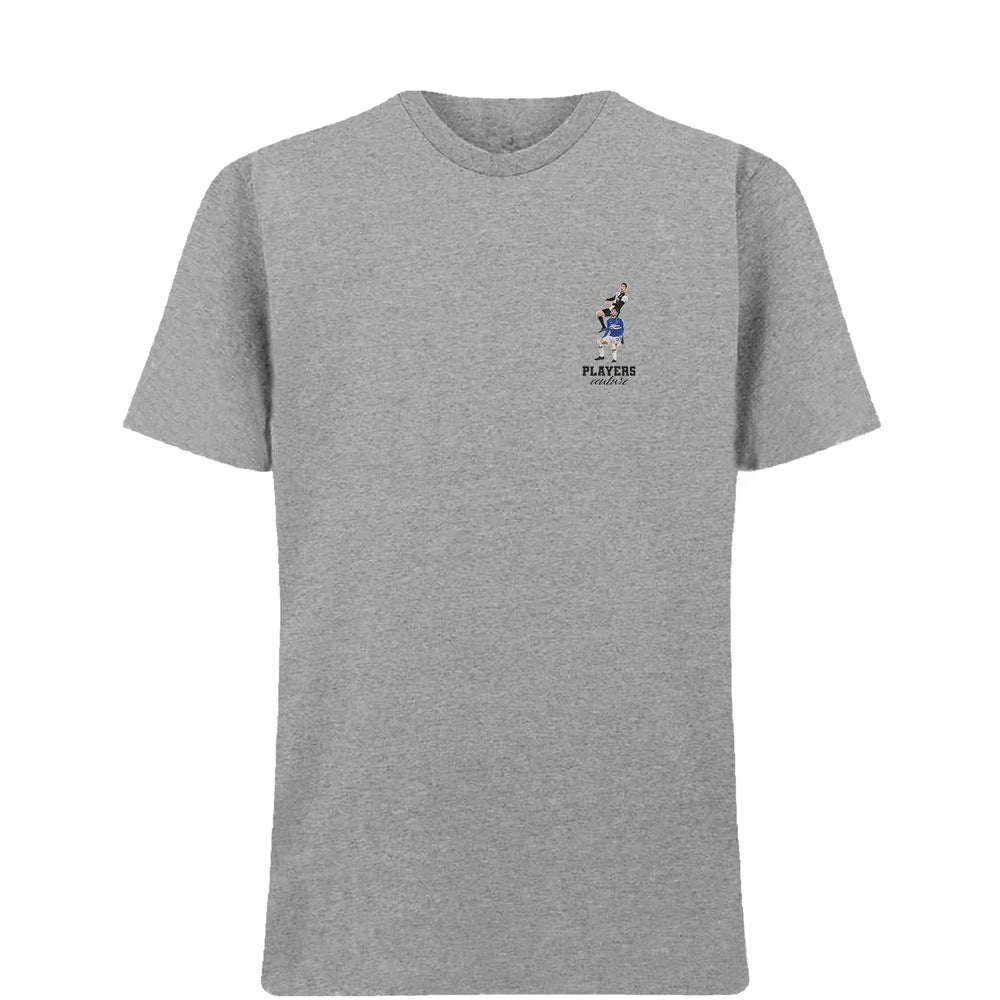Ronaldo Header t-shirt – grey men's t-shirt featuring the Ronaldo Header Players Couture logo