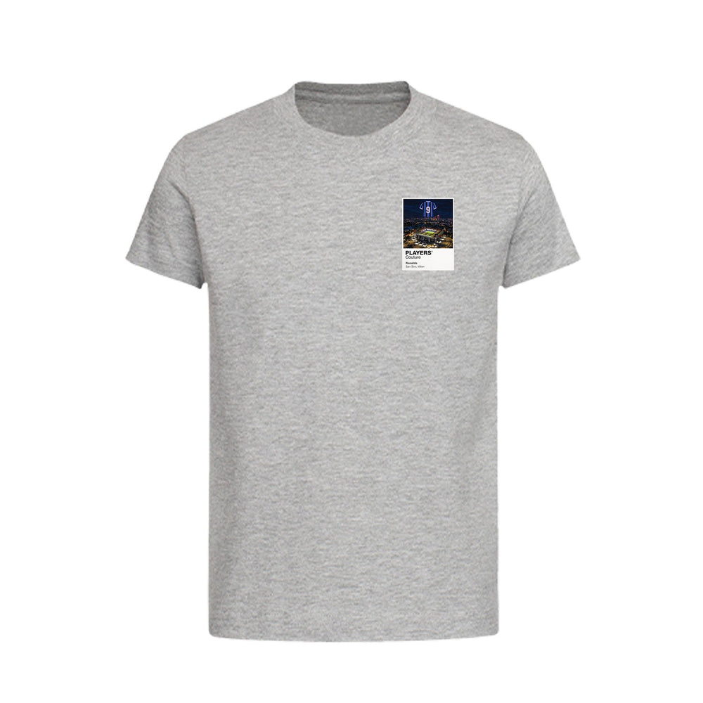 Ronaldo Inter Milan Icons in Lights Frame Kids T-Shirt in Gray