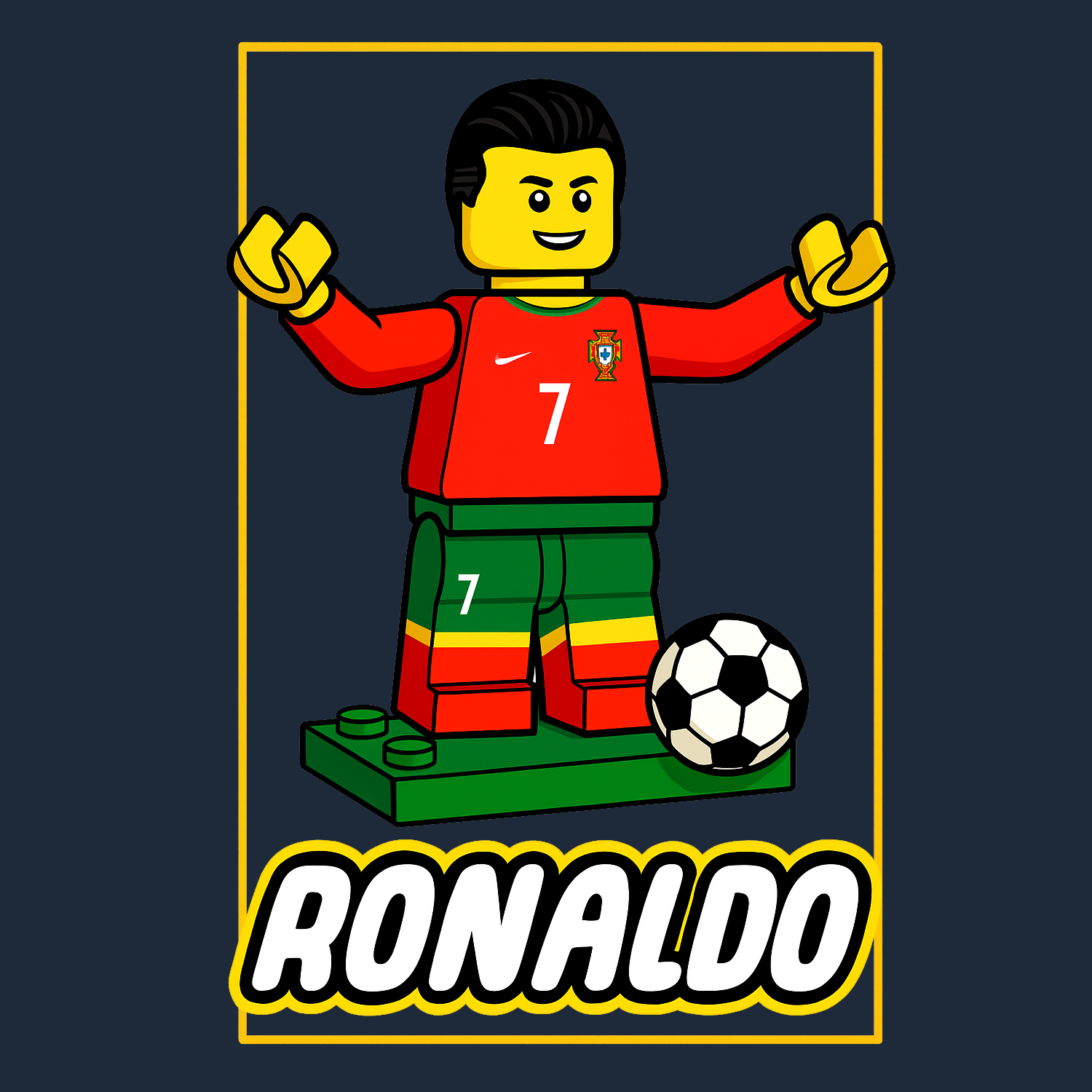 Ronaldo Toy Logo Players Couture Men's Casual Hoodie