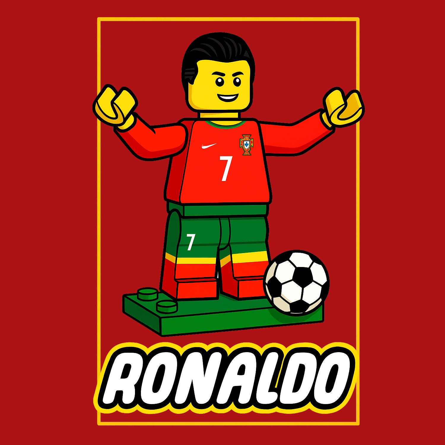 Ronaldo Toy Logo Players Couture Men's Casual Hoodie