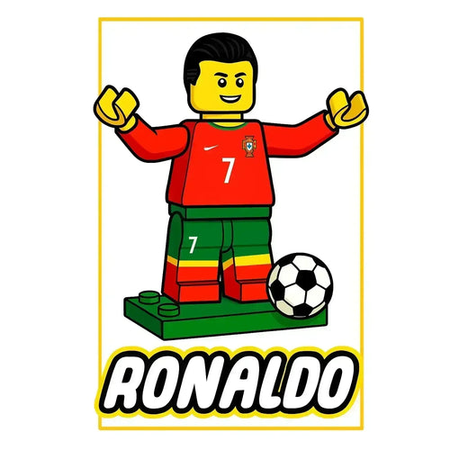 Ronaldo Toy Logo Kids Hoodie – white close-up detail shot of the Ronaldo Toy Players Couture logo design