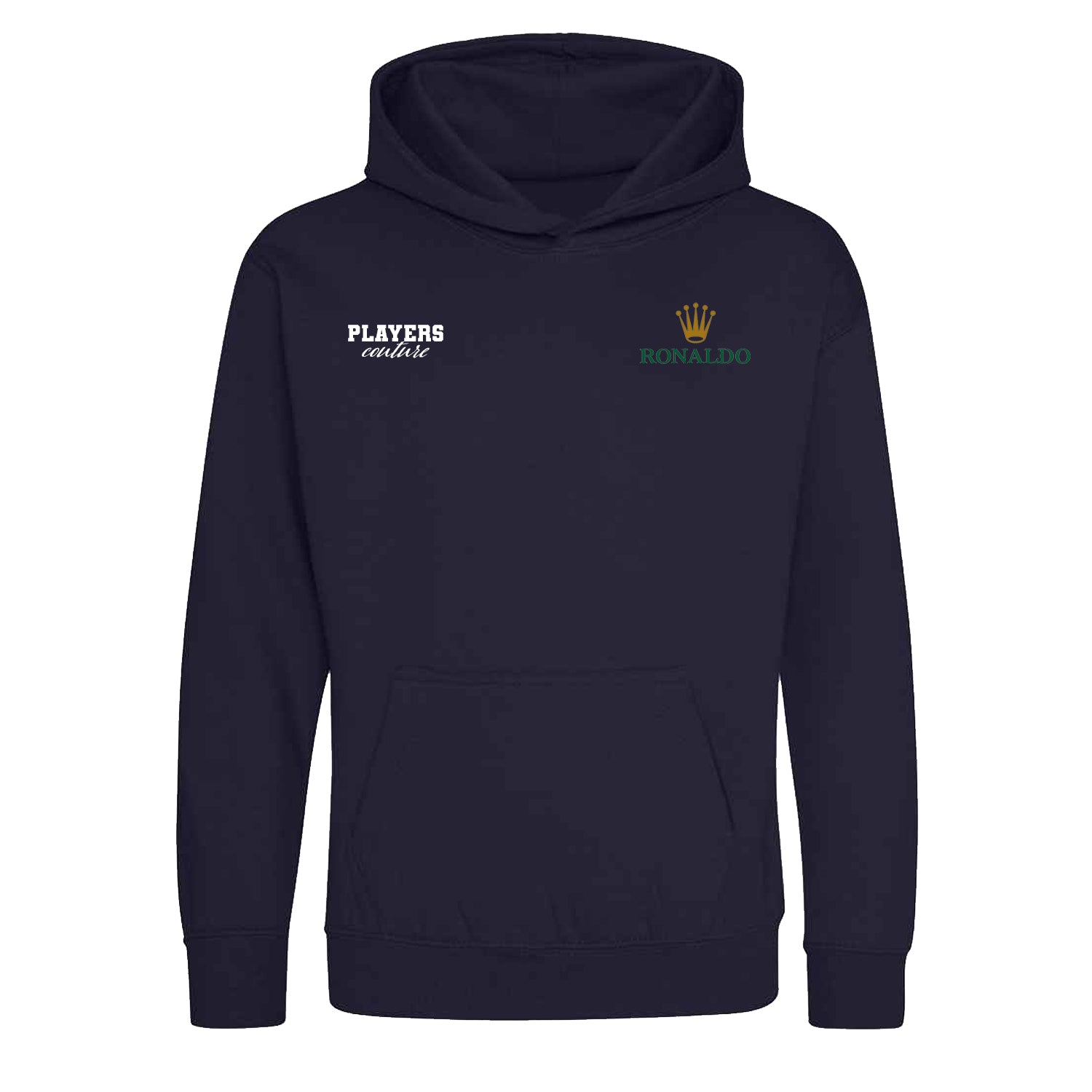 Ronaldo Logo Players Couture Kids Hoodie Navy