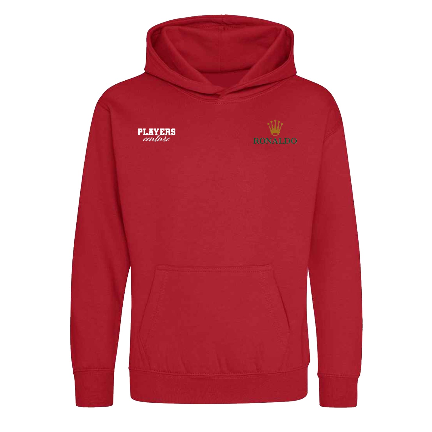 Ronaldo Logo Players Couture Kids Hoodie Red