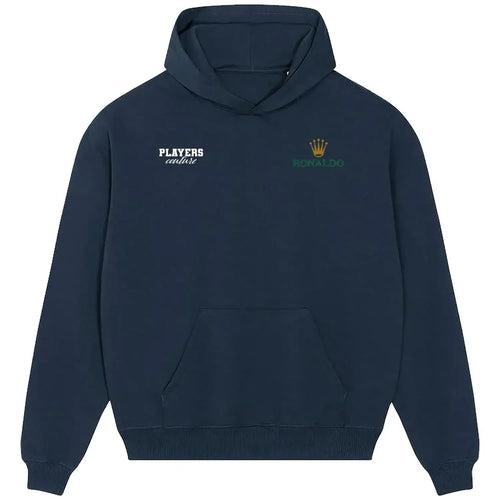 Ronaldo hoodie – navy men's hoodie featuring the Ronaldo Players Couture logo