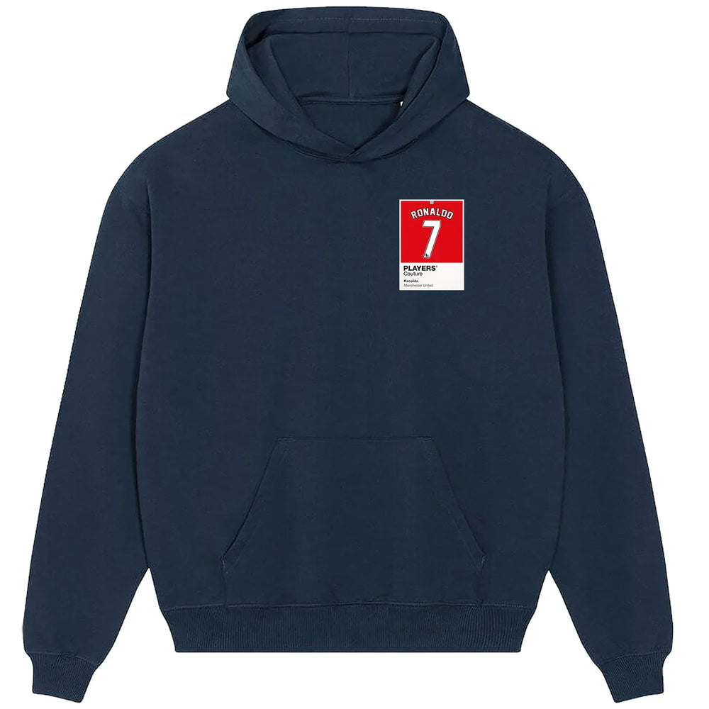 Ronaldo 7 Manchester United Football hoodie – navy men's hoodie featuring the Ronaldo 7 Manchester United Football Players