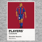 Ronaldo Nazário Barcelona grey Icon Frame artwork detail