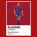 Ronaldo Nazário Barcelona red Icon Frame artwork detail