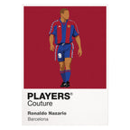 Ronaldo Nazário Barcelona white Icon Frame artwork detail