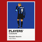 Ronaldo Nazario Inter Milan Icon Frame — Red