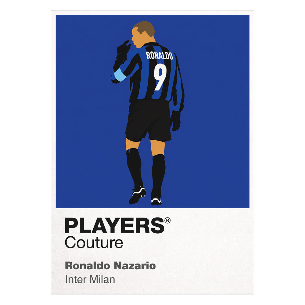 Ronaldo Nazario Inter Milan Icon Frame — White