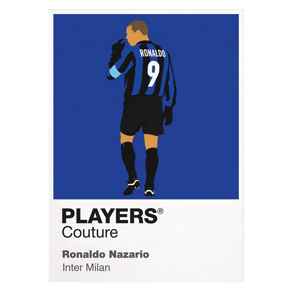 Ronaldo Nazario Inter Milan Icon Frame — White