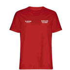 Ronaldo Nazario t-shirt – red men's t-shirt featuring the Ronaldo Nazario Players Couture logo