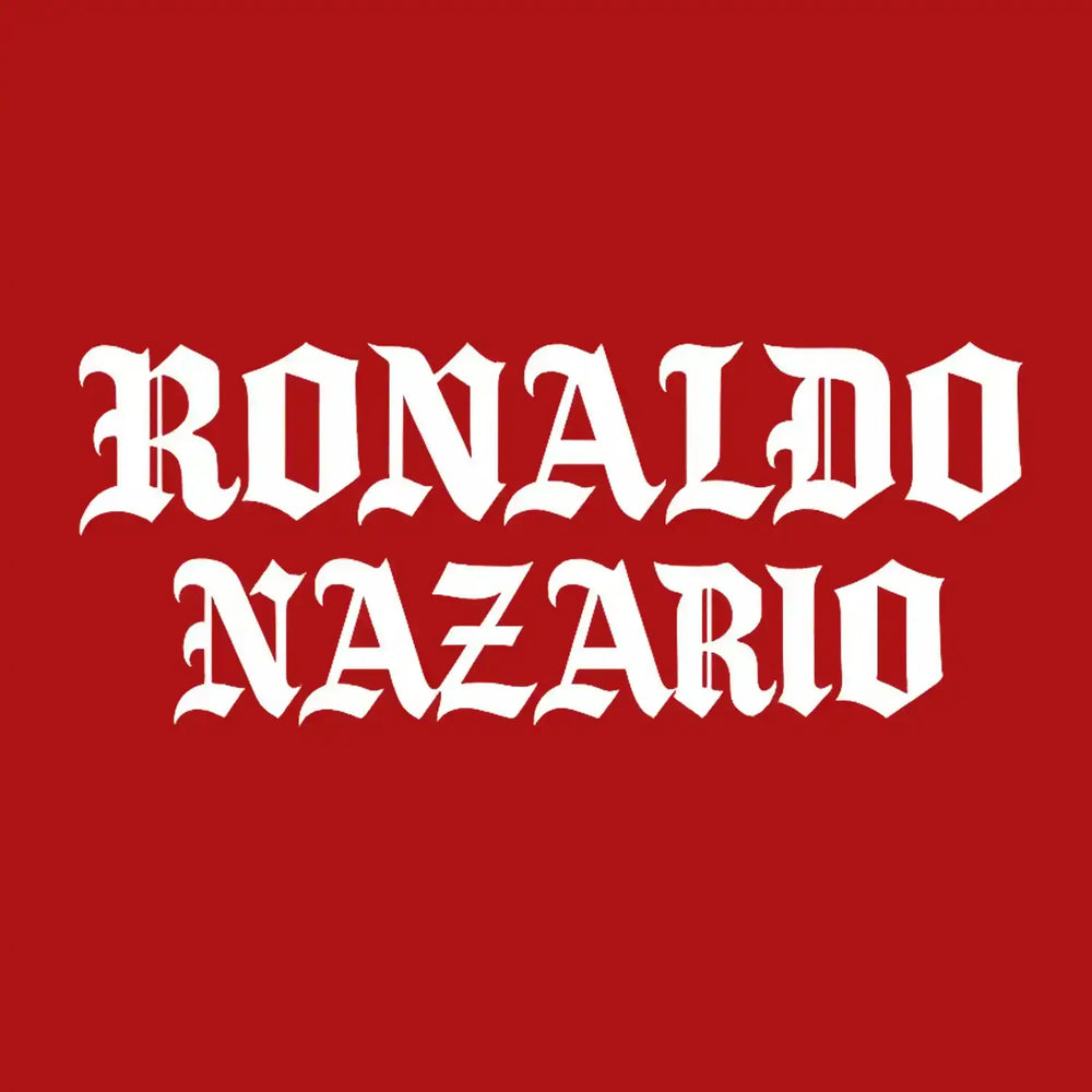 Ronaldo Nazario Logo Players Couture Mens T-Shirt - White / S | AC Milan, Barcelona, Brazil, Corinthians, Cruzeiro, Fashion Collection, Football, Inter Milan, Men's, PSV Eindhoven, Real Madrid, T-Shirts, Volume 1