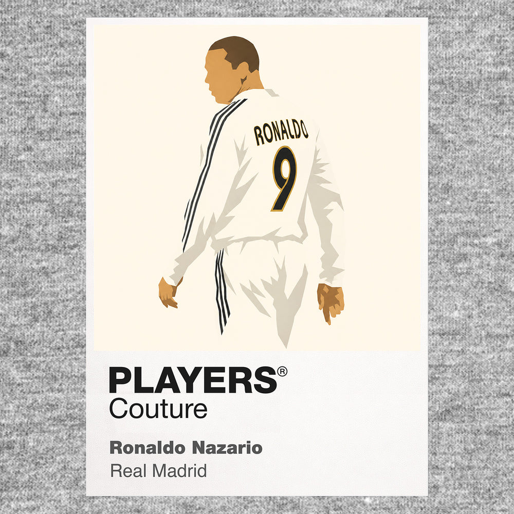 Ronaldo Nazario Real Madrid Icon Frame — Gray
