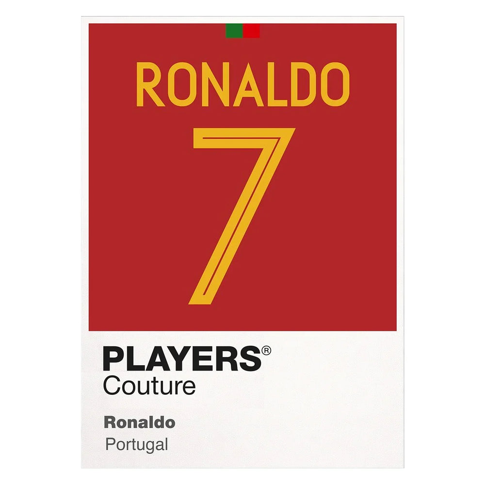 Ronaldo 7 Portugal Football Shirt Frame Men's Hoodie – white close-up detail shot of the Ronaldo 7 Portugal Football Players
