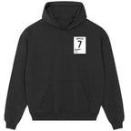 Ronaldo 7 Real Madrid Football hoodie – black men's hoodie featuring the Ronaldo 7 Real Madrid Football Players Couture logo