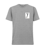 Ronaldo 7 Real Madrid Football t-shirt – grey men's t-shirt featuring the Ronaldo 7 Real Madrid Football Players Couture logo