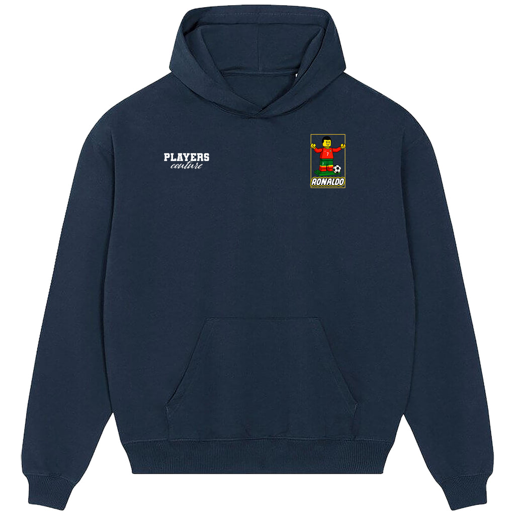 Ronaldo Toy Logo Players Couture Men's Casual Hoodie Navy