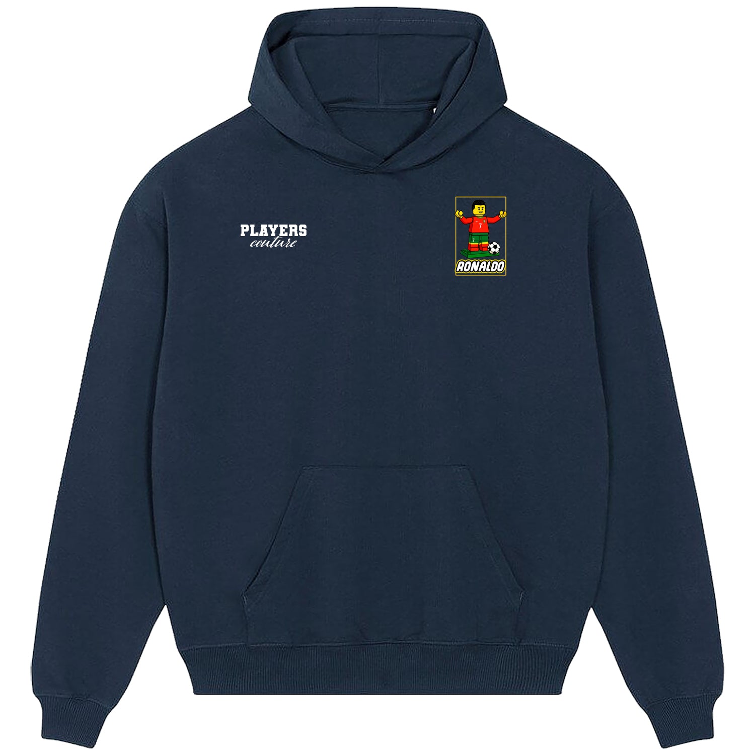 Ronaldo Toy Logo Players Couture Men's Casual Hoodie Navy