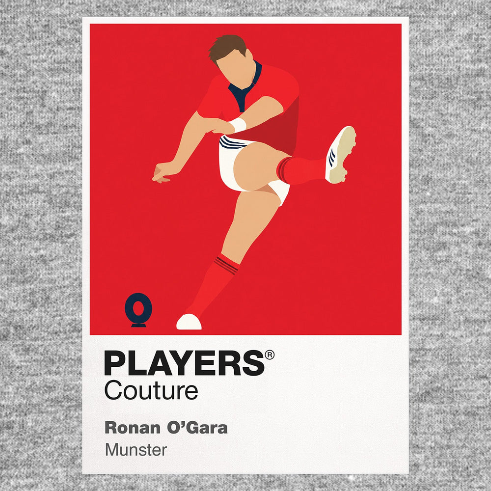 Ronan O'Gara Munster Rugby Union Icon Frame Men's Hoodie – image 6